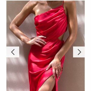 Amazing boutique red cut out dress